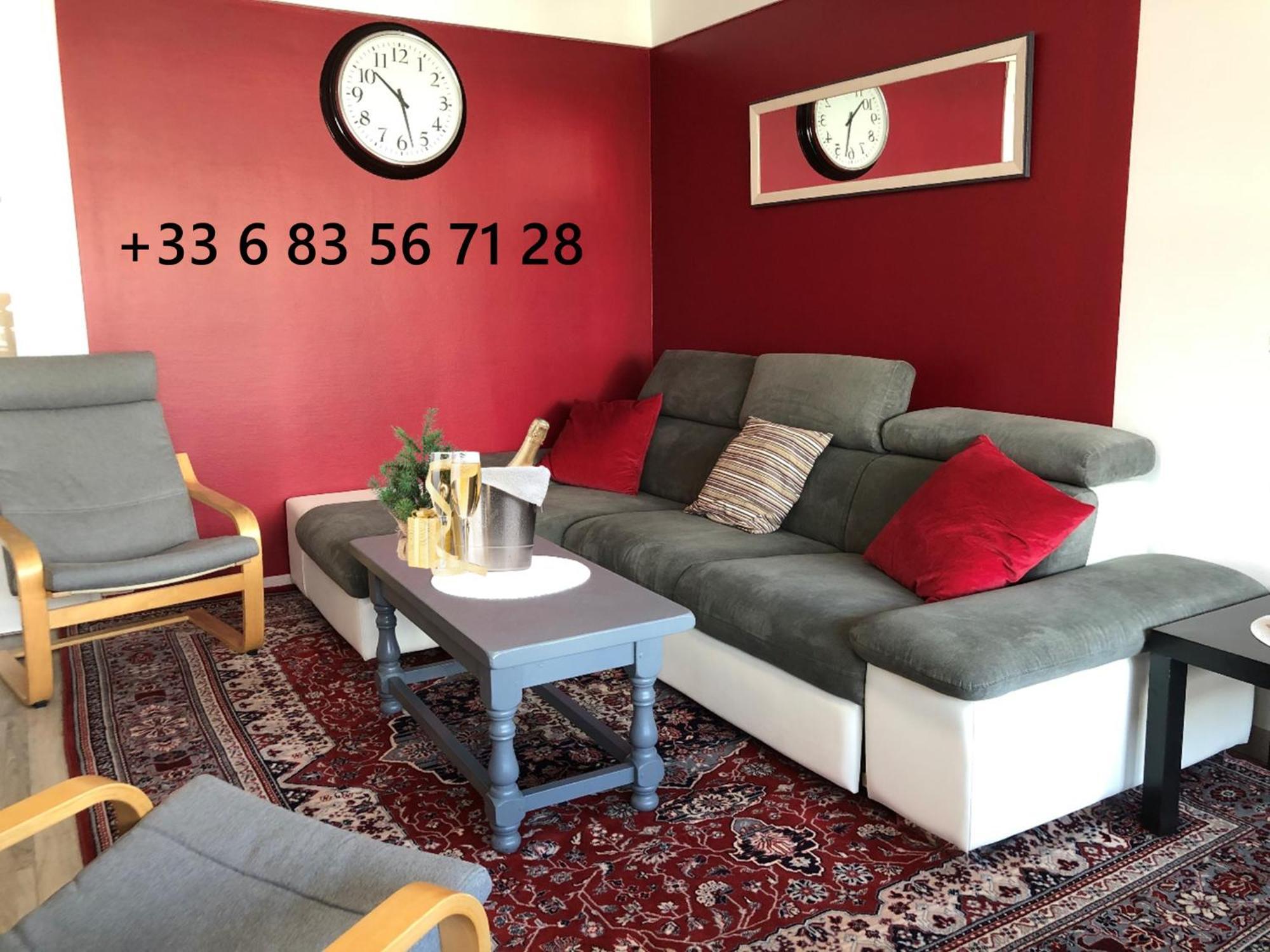 Bedinreims "Burgundy Bottle" 110M2 Exceptional, 4 Chambres Doubles, 2 Bain, Free Park & Wifi, Tout Equipe Eksteriør billede
