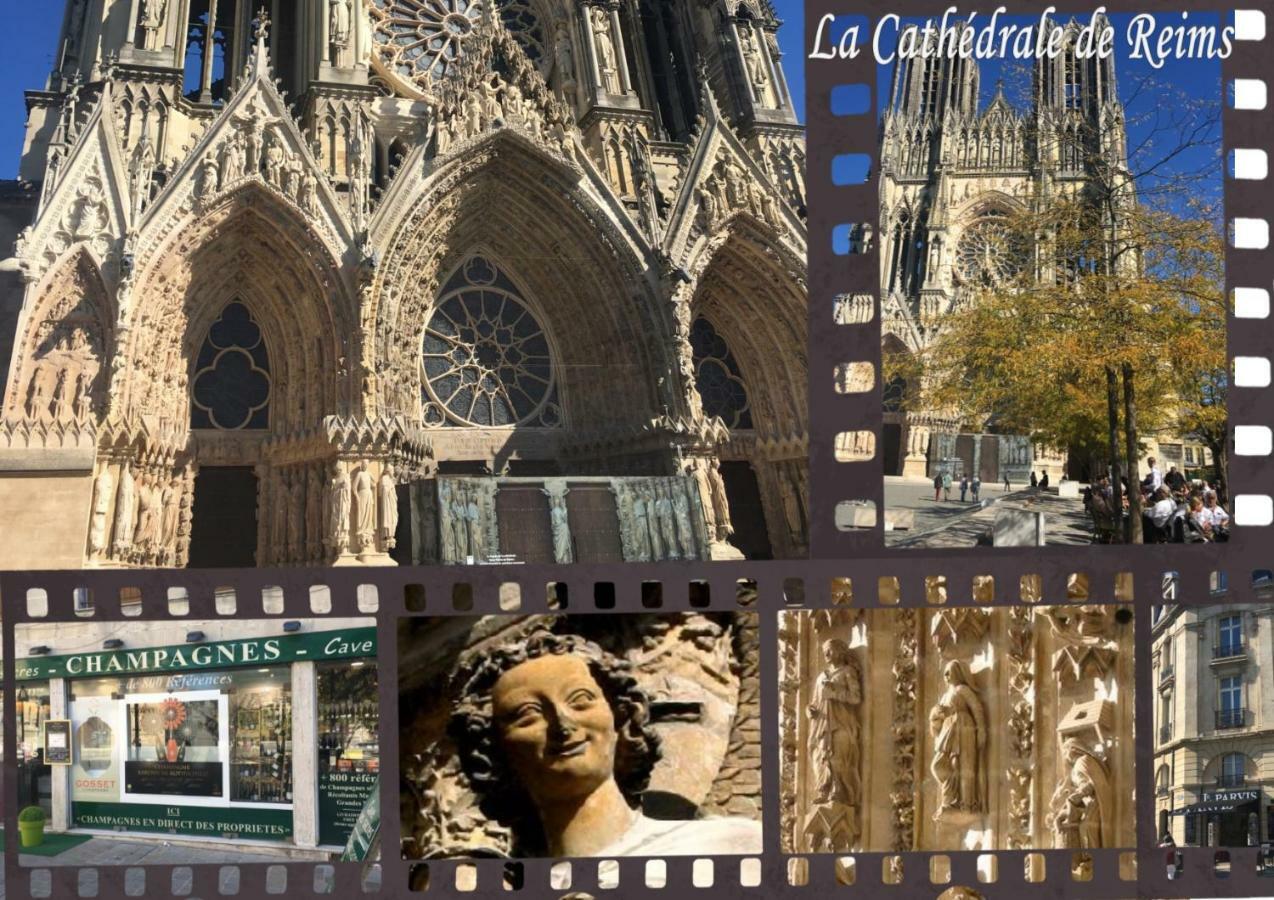 Bedinreims "Burgundy Bottle" 110M2 Exceptional, 4 Chambres Doubles, 2 Bain, Free Park & Wifi, Tout Equipe Eksteriør billede